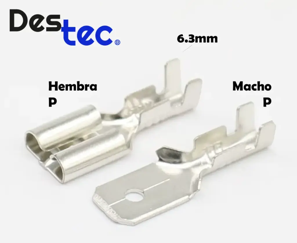 Terminal Macho 6.3mm Tipo Faston [AE216]