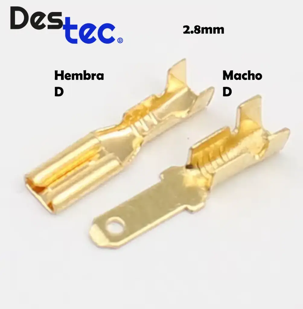 Terminal Hembra 2.8mm Tipo Faston con Cubierta Aislante Transparente [AE272]
