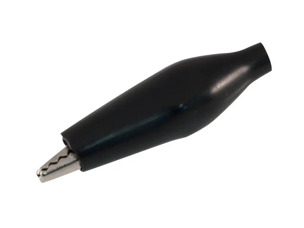 Conector caimán 45mm Negro[NC104]