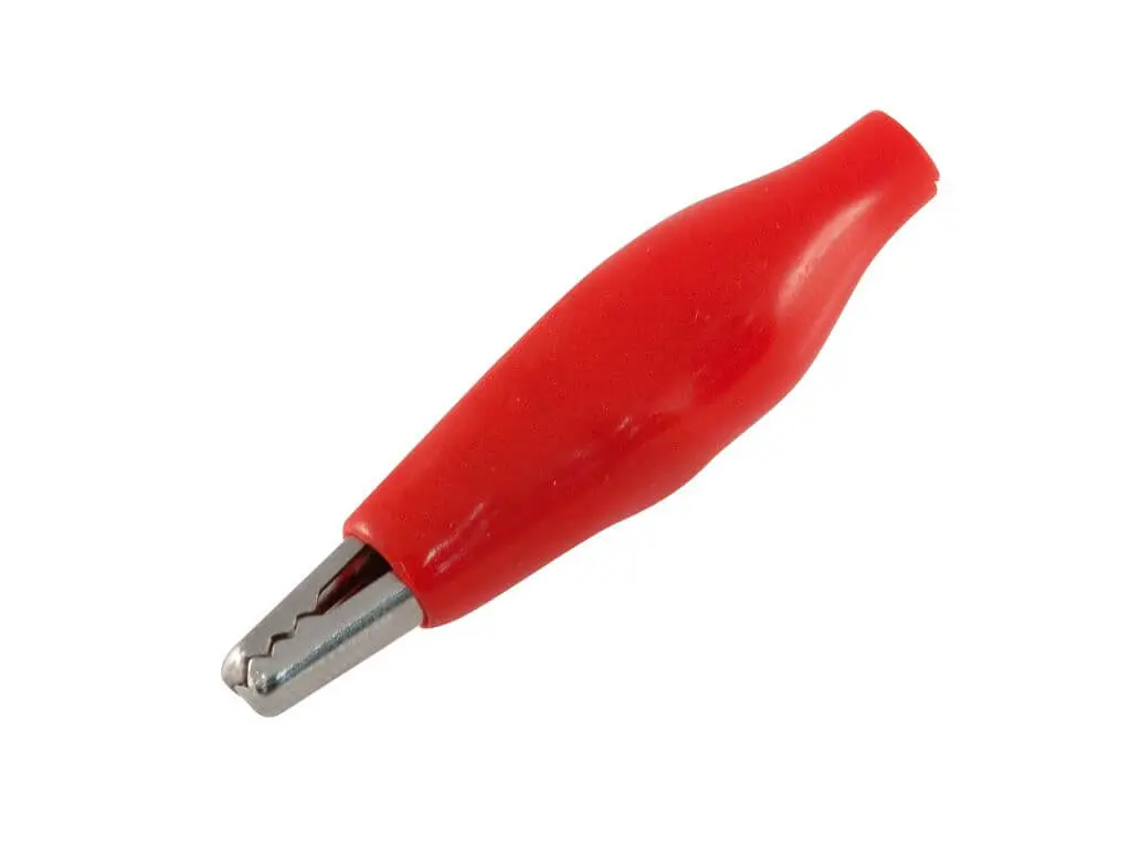 Conector caimán 45mm Rojo [NC105]