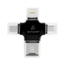 Adaptador Lighting OTG Tipo-C Micro USB 4 en 1 [LT.40]