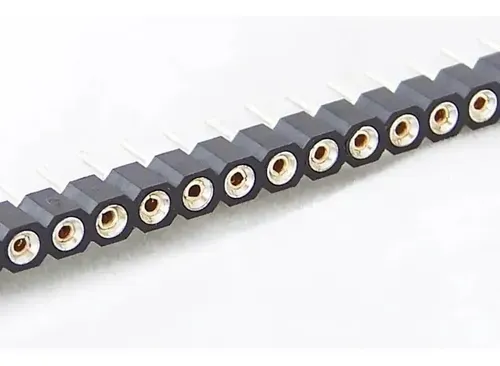 Tira Header Hembra Circular Troquelado de 2.54mm 40p [AC031]