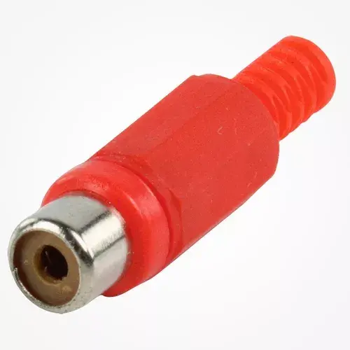 Conector RCA Rojo Hembra