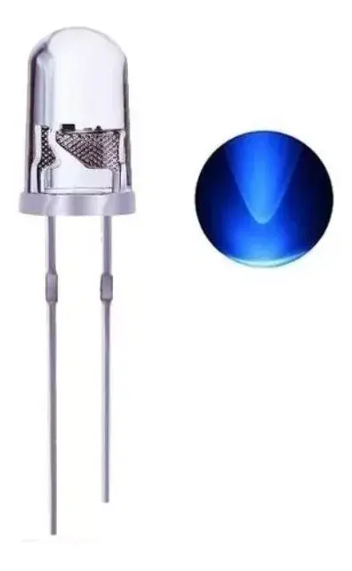 LED Transparente [AE177] 3mm Azul 