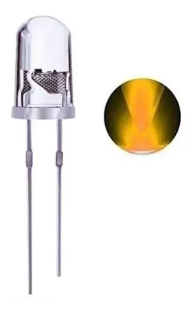 LED Transparente [AE177] 3mm Amarillo