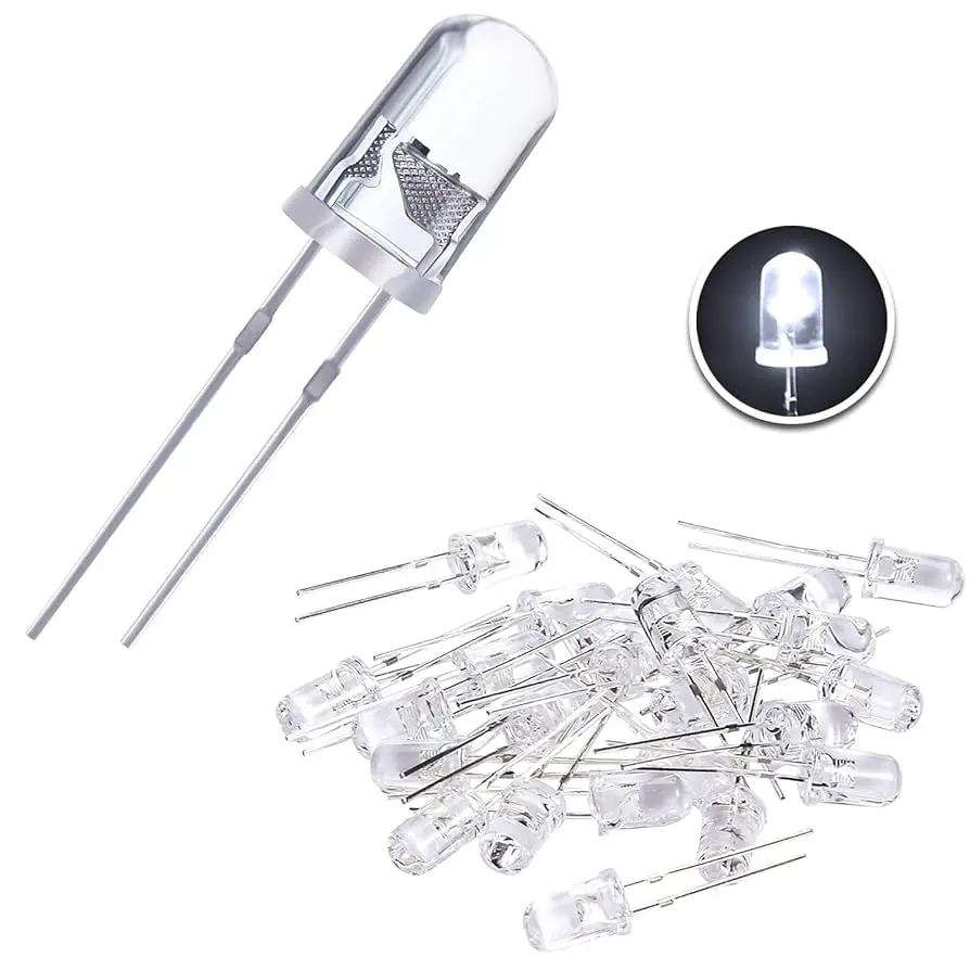LED Transparente [AE177] 3mm Blanco