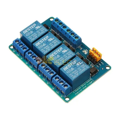 Módulo relevador de 4 canales 12V BESTEP [BA257]