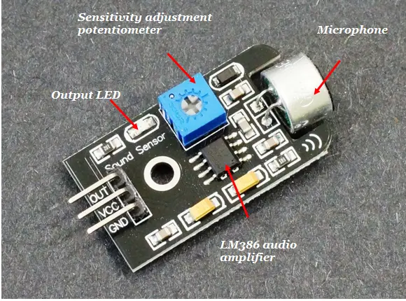 Módulo LM386 sensor de sonido [AA241]