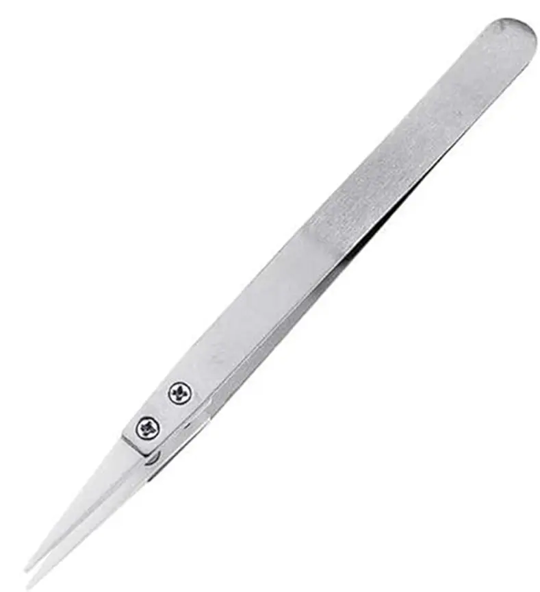Pinza con punta de cerámica recta