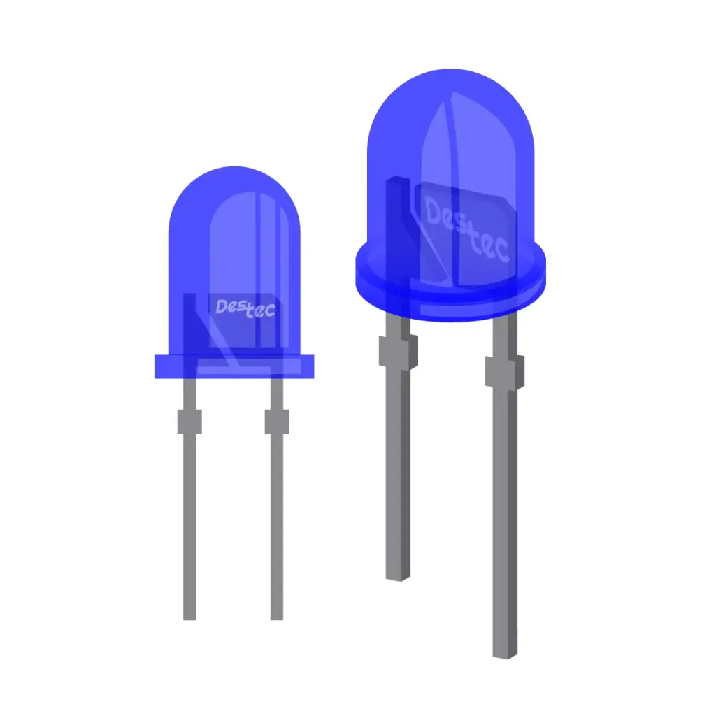 LED Difuso Azul (5mm) 