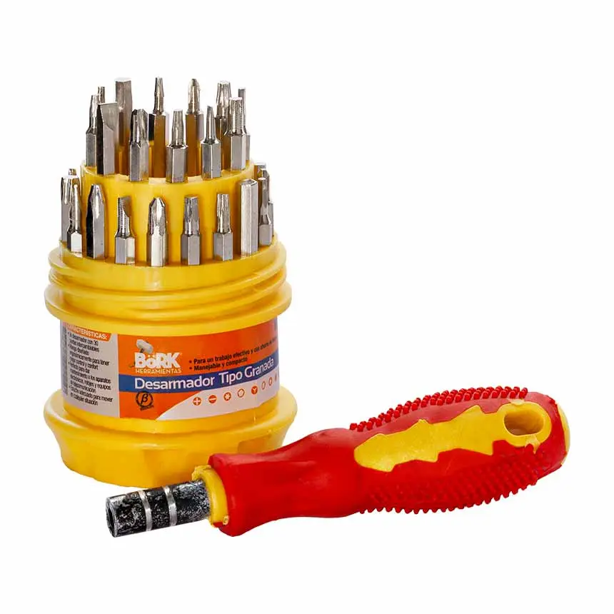 Kit desarmador de 31 puntas intercambiables [NC055]