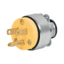 Clavija industrial blindada aterrizada, 2 polos+tierra [46202]